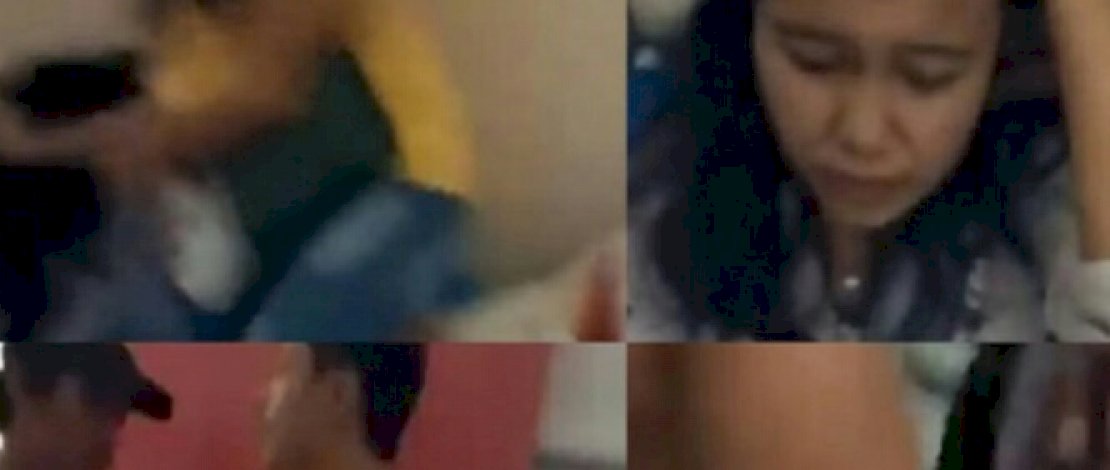 Tangkapan layar istri mengamuk jambak pelakor.