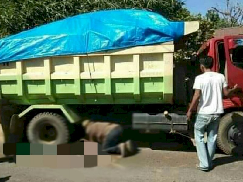 Detik-detik Ibu di Gowa Tewas Terlindas Truk Pengangkut Tanah, Sempat Terseret 22 Meter