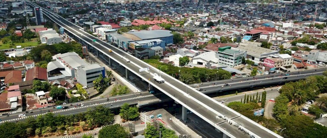 Penampakan Jalan Tol Layang Dalam Kota.