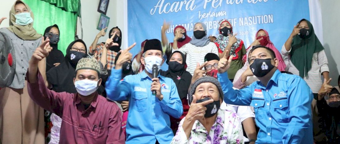 Suasana acara Perwiritan di Medan Barat, Sabtu (21/11/2020).