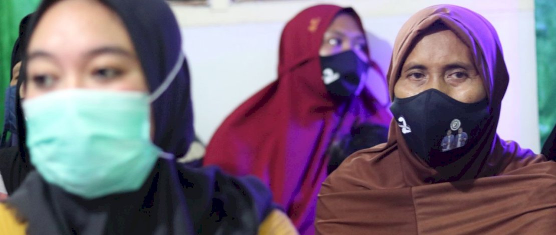 Suasana acara Perwiritan di Medan Barat, Sabtu (21/11/2020).