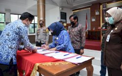 Jelang Pilkada 2020, Pemkab Gowa Gelar Penandatanganan Pakta Integritas