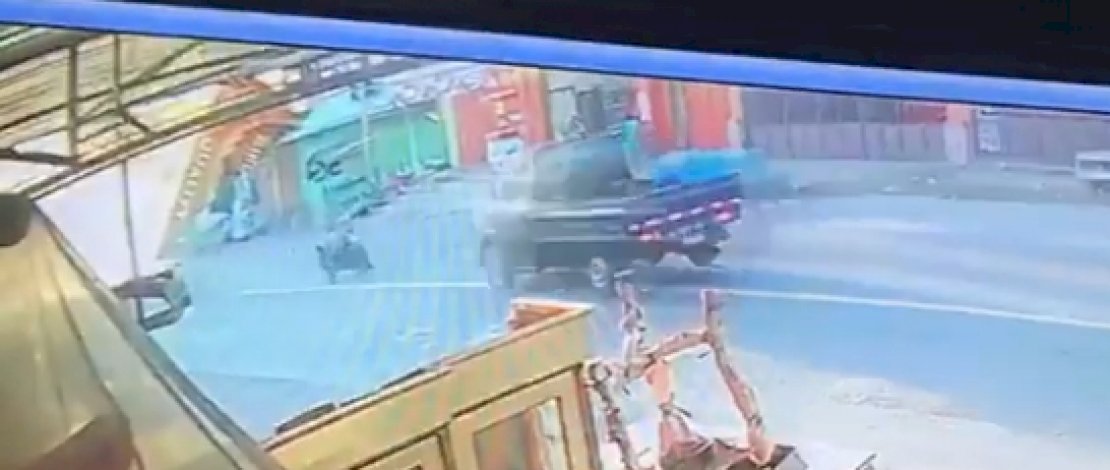 Detik-detik kecelakaan di Jeneponto pagi tadi. IST Detik-detik kecelakaan di Jeneponto pagi tadi. IST
