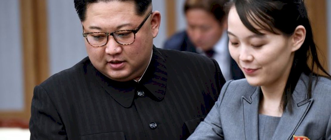 Kim Jong-un dan adiknya Kim Yo Jong.