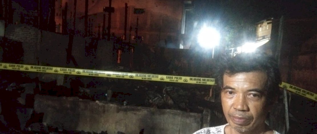 Korban kebakaran di Jl Walisongo, Makassar.