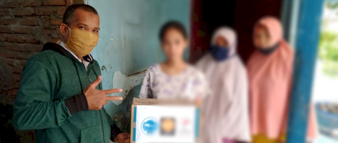 Kombes memberikan support kepada gadis disabilitas yang menjadi korban pelecehan seksual.