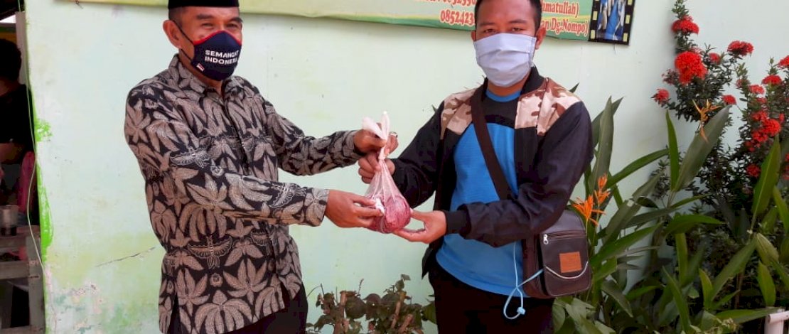Pembagian Daging Qurban di Gowa Diantar Langsung ke Rumah Masyarakat