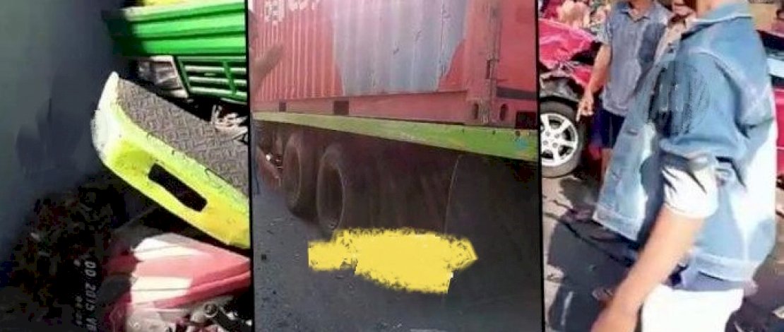 Kolase tabrakan di arteri tol