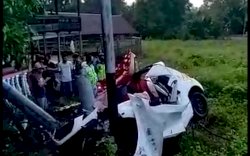 Tabrak Tiang Listrik di Sidrap, Pengemudi Tewas di Tempat