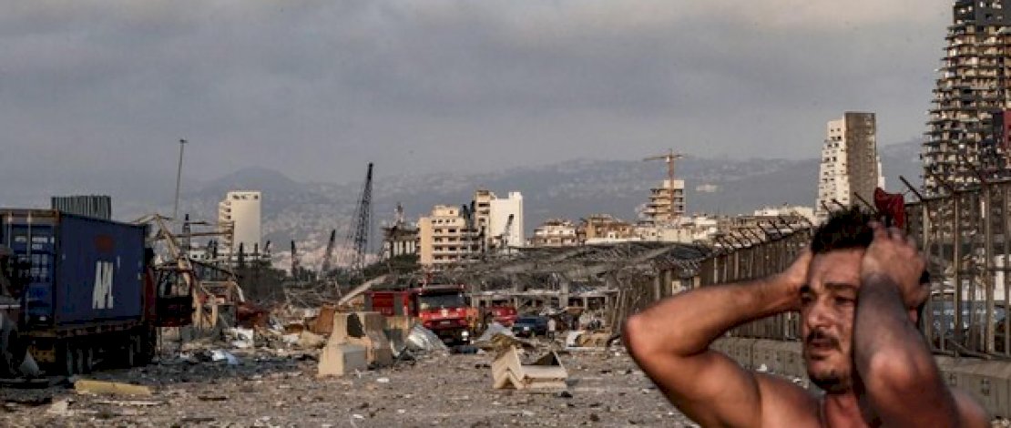 Ledakan besar di Beirut, Lebanon.