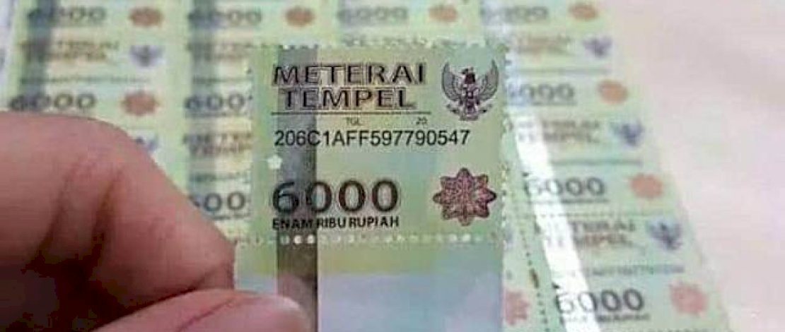 Tok..Tok..Tok, Sah Harga Materai 6000 Jadi Rp 10.000 