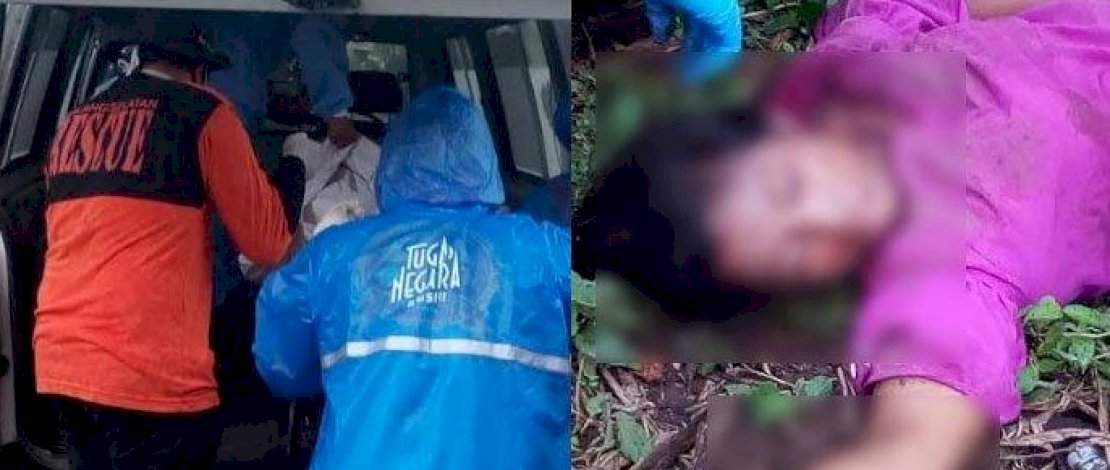 Jasad Sulfiani tergeletak di kebun Sengon.
