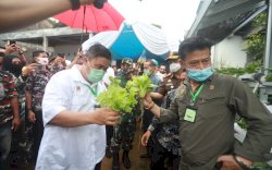 Pulang Kampung, Menteri Pertanian Tinjau Program Pekarangan Pangan Lestari di Kab Gowa