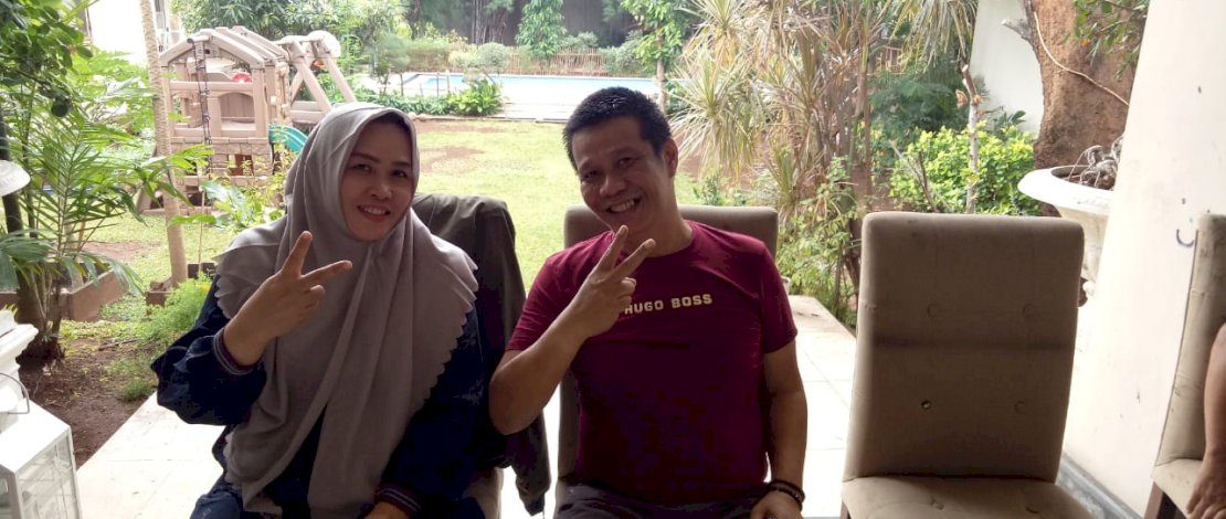 Muharram Madjid (kanan) sedang dalam masa pemulihan.