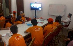 Relawan Anir-Lutfi Nobar "Wajah Baru Jembatan Pangkajene"