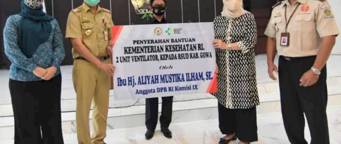 Gowa Terima Bantuan 1.600 Paket Makanan Tambahan dan 2 Unit Ventilator