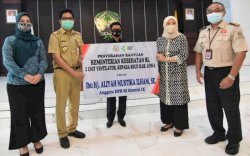 Gowa Terima Bantuan 1.600 Paket Makanan Tambahan dan 2 Unit Ventilator