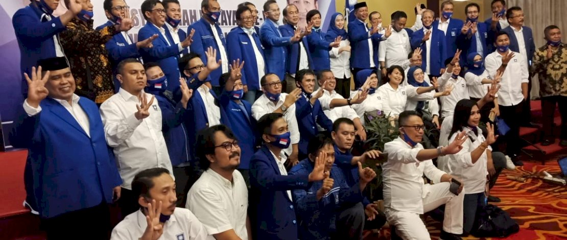 Ashabul Kahfi usai terpilih kembali sebagai Ketua DPW PAN Sulsel.