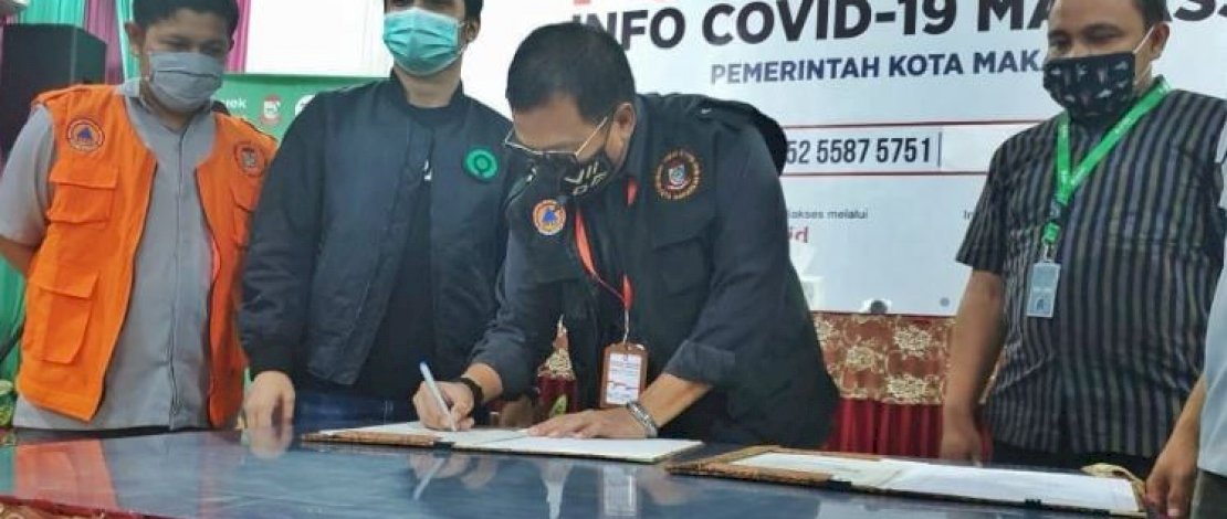 Suasana penandatanganan MoU antara PD Pasar dan Gojek Indonesia.