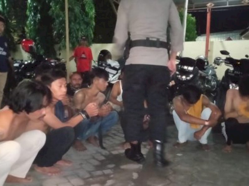 Tawuran Pakai Busur dan Batu, 7 Pemuda di Makassar Ditangkap