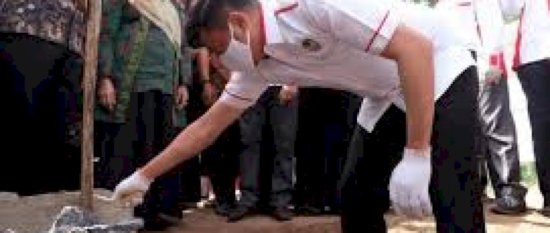 Bupati Gowa Lakukan Peletakan Batu Pertama Pembangunan PPTQ Jami&rsquo;ul Qurra