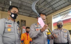 Detik-detik Pria di Palembang Tewas Ditombak di Depan Anak