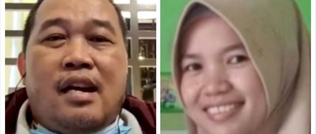 Karyo (kiri) yang menjadi tersangka pelaku pembunuhan terhadap Bunda Maya (kanan).