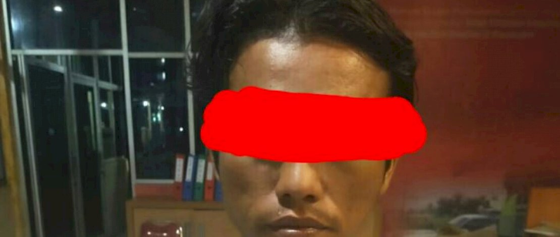 SP saat diamankan di Mapolres Rohil.