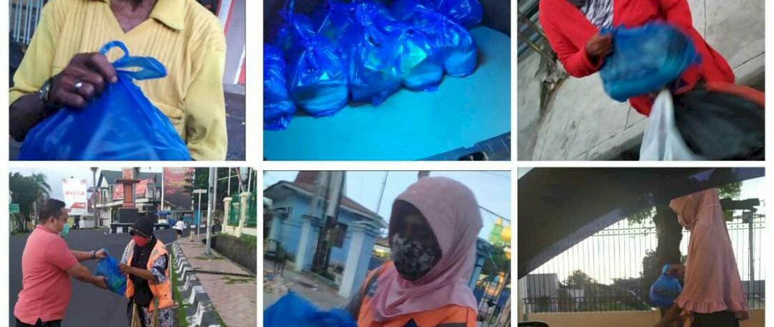 KKSS melakukan aksi peduli sesama di Kota Ternate. 