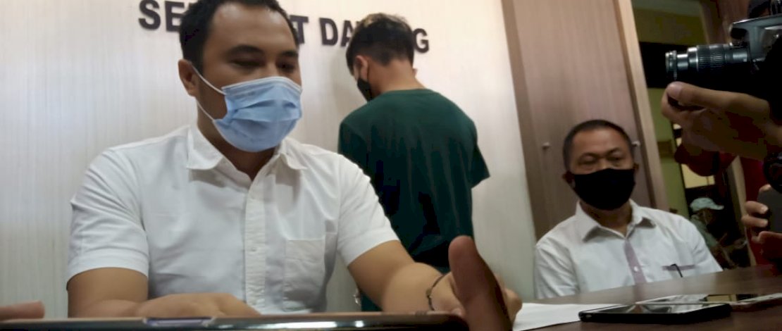 Press release kasus penyebaran video bugil di Parepare. (Foto: Zul Kifli)