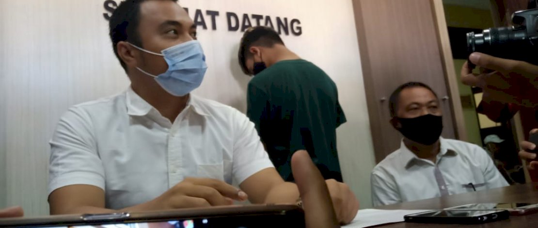Press release kasus penyebaran video bugil di Parepare. (Foto: Zul Kifli)