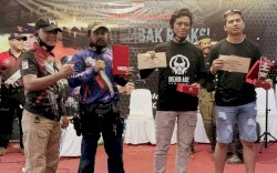 Anggota Luwu Shooting Club Juara 3 Lomba Tembak Reaksi HUT Ke-75 Brimob