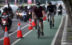 Pesepeda Gowes di Luar Jalur Didenda Rp 100 Ribu