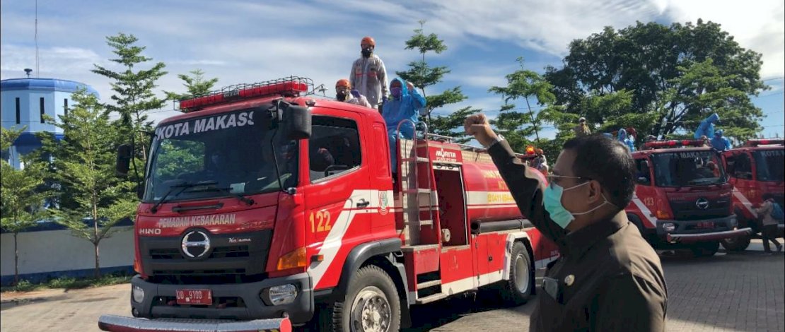 Datangi Kantor Damkar, Pj Wali Kota Makassar: Terima Kasih Atas Baktimu