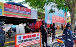 Akhir Pekan, Brimob Patroli Bersama Satpol PP Kabupaten Bone
