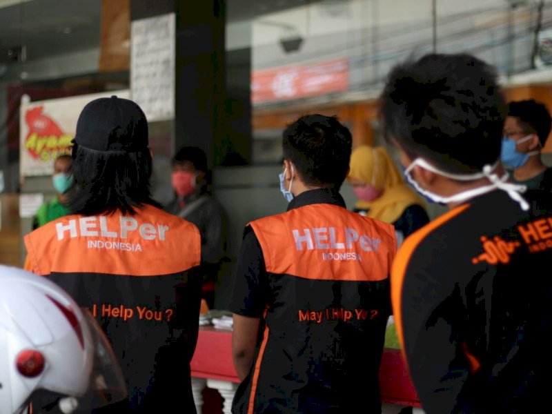HELPer Indonesia Bagi-bagi 1.200 Masker Kain ke Masyarakat