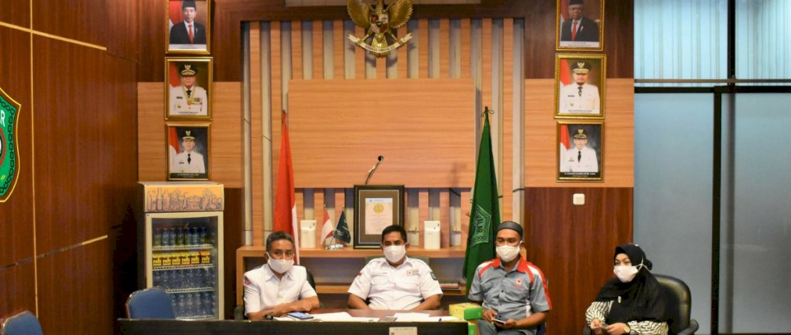 Wabup Takalar Laporkan Kegiatan PMI Takalar untuk Putus Rantai Covid-19