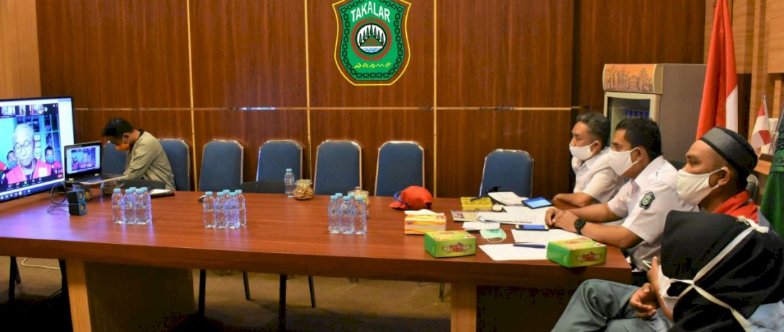 Wabup Takalar Laporkan Kegiatan PMI Takalar untuk Putus Rantai Covid-19