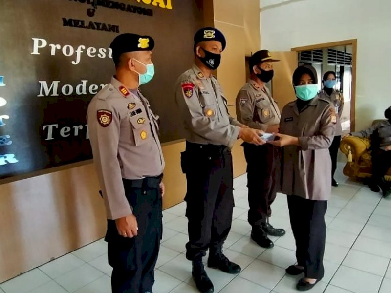 Begini Cara Bhayangkari Sinjai Dukung Pencegahan Covid-19