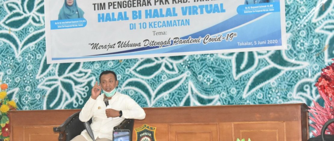 TP PKK Takalar Gelar Halal Bihalal Virtual di 10 Kecamatan
