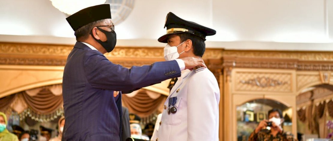 Proses pelantikan Pj Wali Kota Makassar, Prof Rudy Djamaluddin