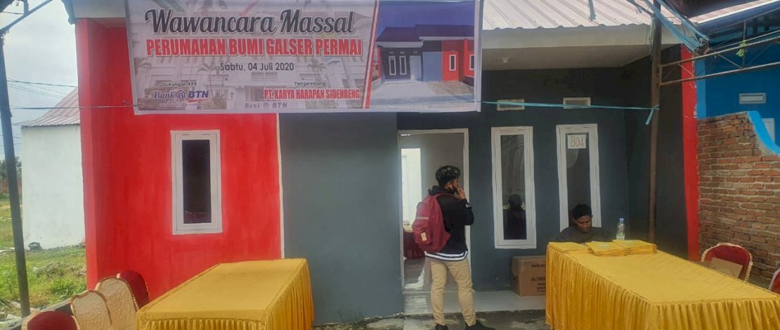Gelar Wawancara Masal, PT Karya Harapan Sidenreng Bangun Ratusan Rumah di Sidrap