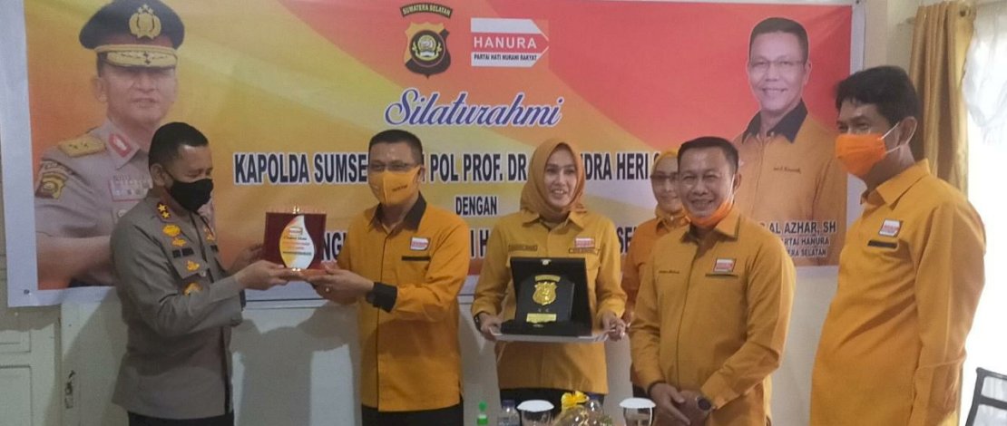 Kapolda Sumsel Silaturahmi dengan DPD Partai Hanura