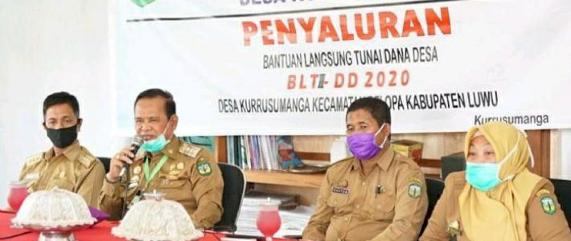 Salurkan BLT Tahap III, Bupati Luwu Doakan Kesembuhan Sekdis Damkar