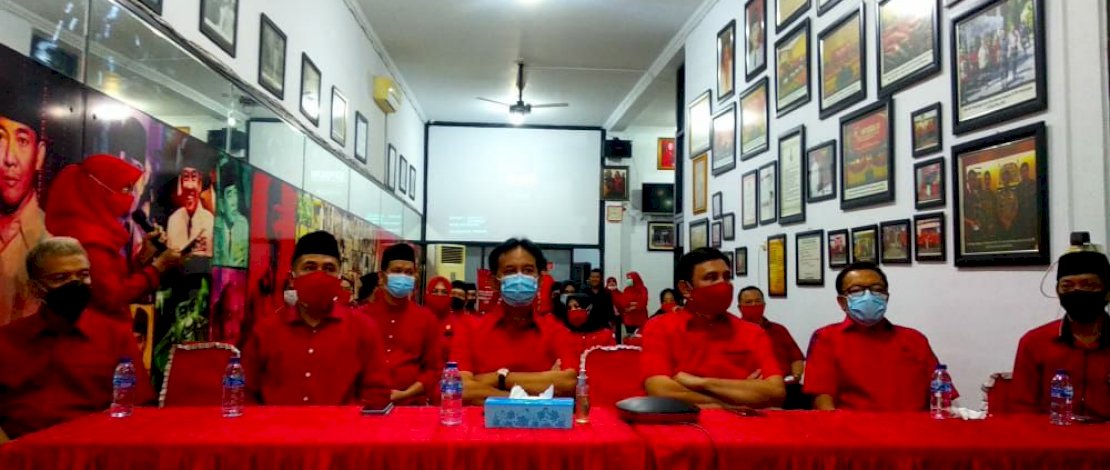 Syamsu Rizal dan Fadli Ananda di Kantor PDIP Sulsel, Jumat (17/7/2020).
