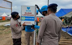 Lembaga Blue Helmet Dirikan Klinik Darurat di Lokasi Bencana Masamba
