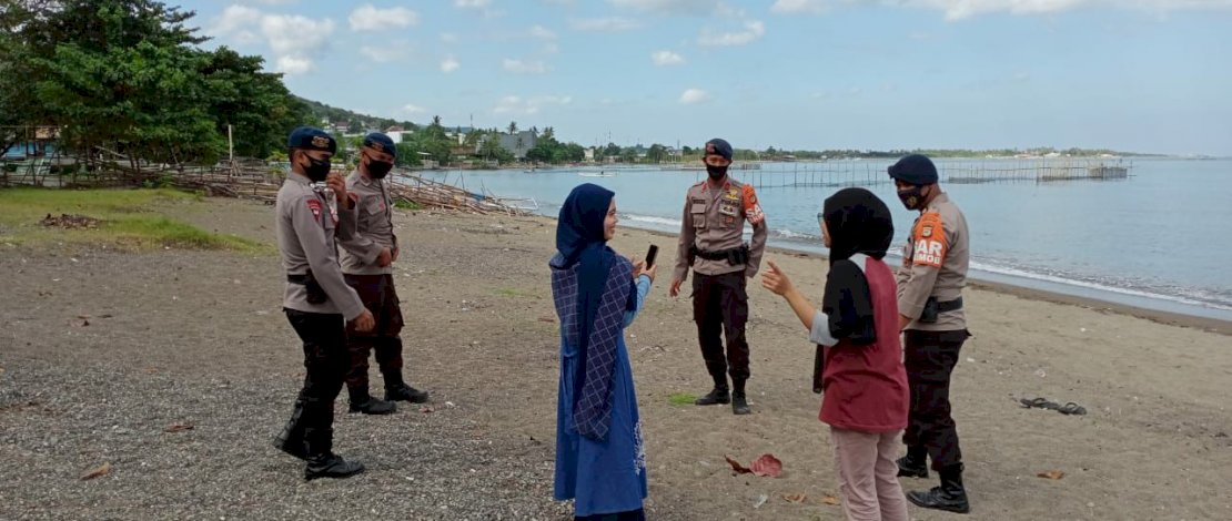 Tim SAR Brimob Masif Patroli di Kawasan Rawan Banjir Kota Parepare