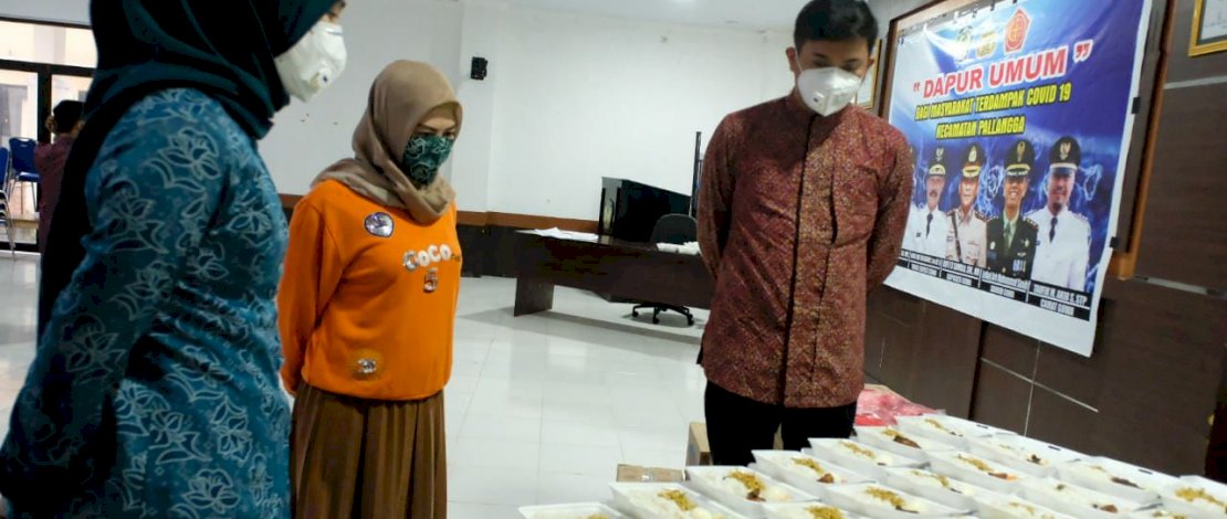 Bupati Gowa Tinjau Dapur Umum Kecamatan Pallangga
