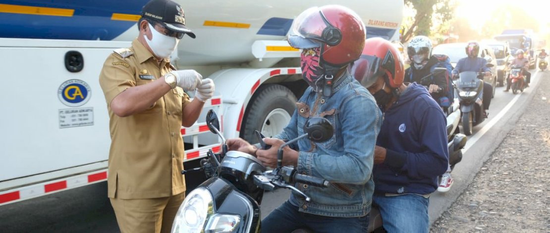 Wabup Gowa Tinjau 6 Titik Pos Pengamanan Perbatasan