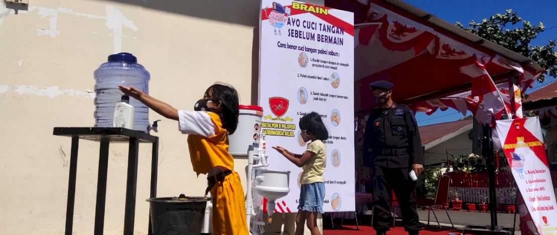 Luncurkan Program BRAIN, Brimob Parepare Bantu Anak-anak Kurang Mampu
